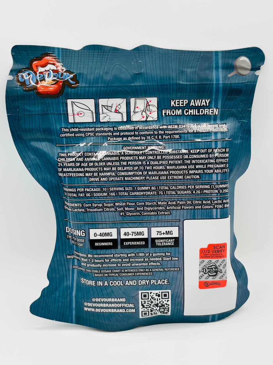 #Devour1557 - Sour Lassos (1500 MG) BLueberry - Image 2