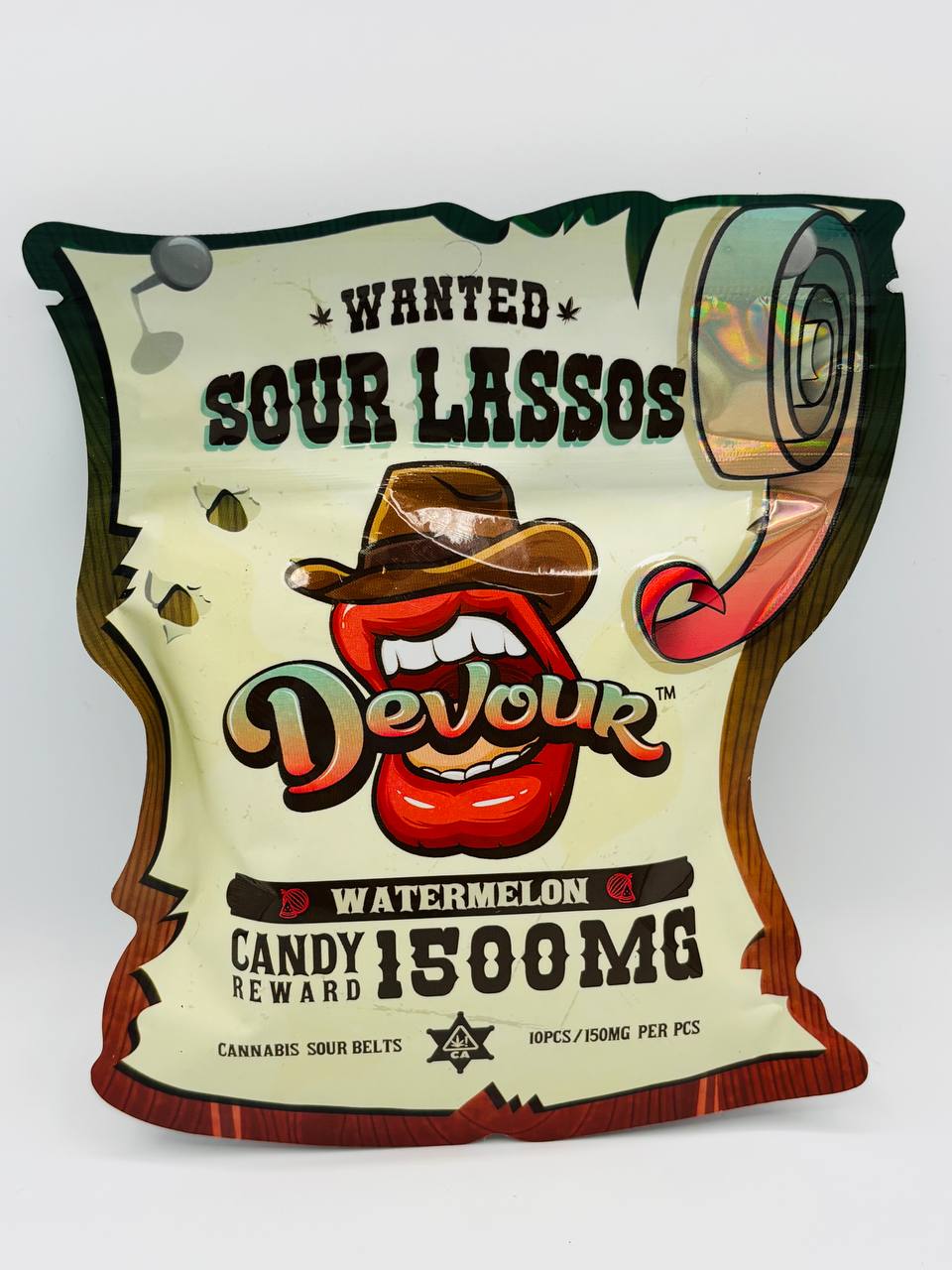 #Devour1561 - Sour Lassos (1500 MG) Watermelon