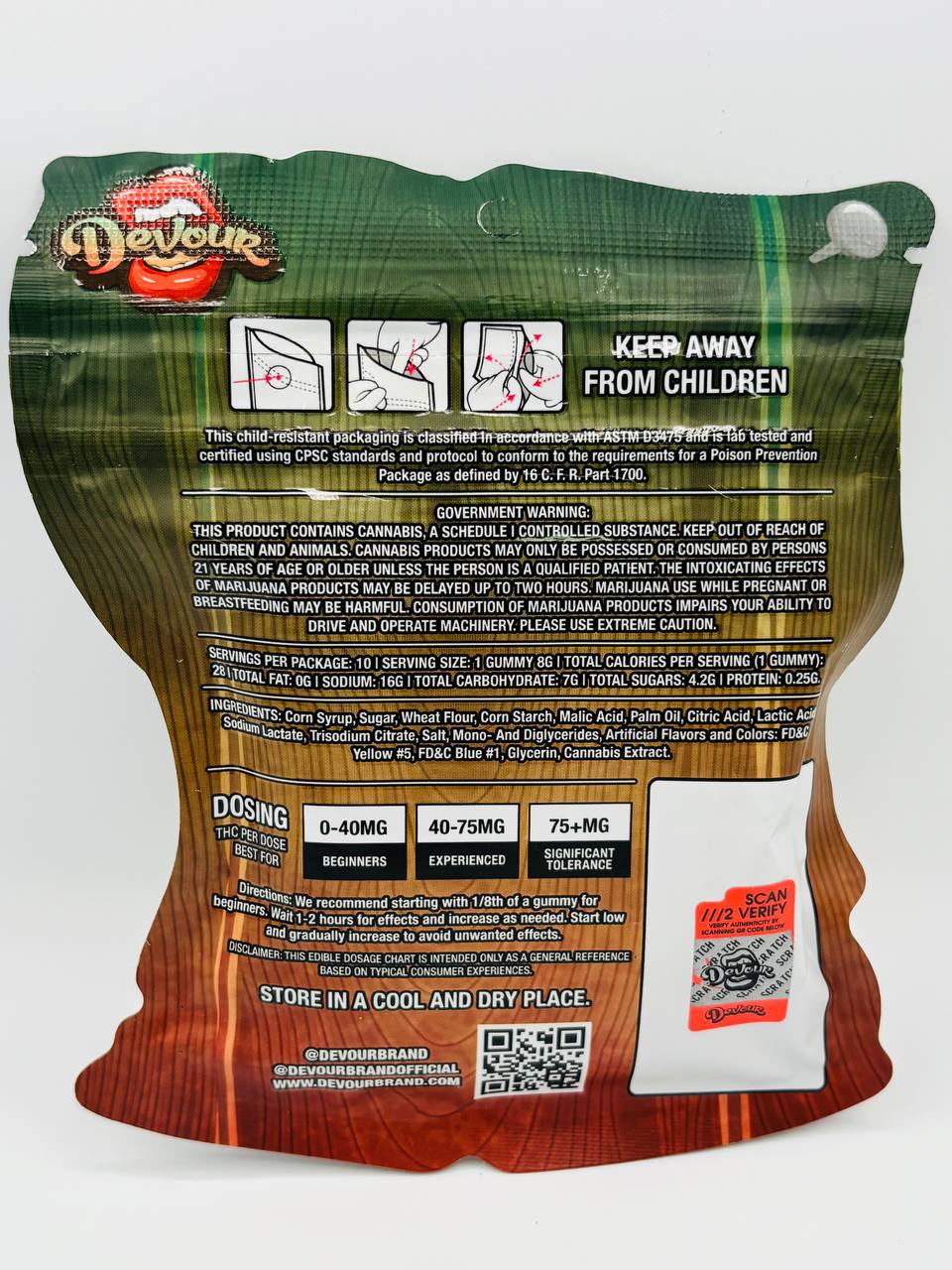 #Devour1561 - Sour Lassos (1500 MG) Watermelon - Image 2