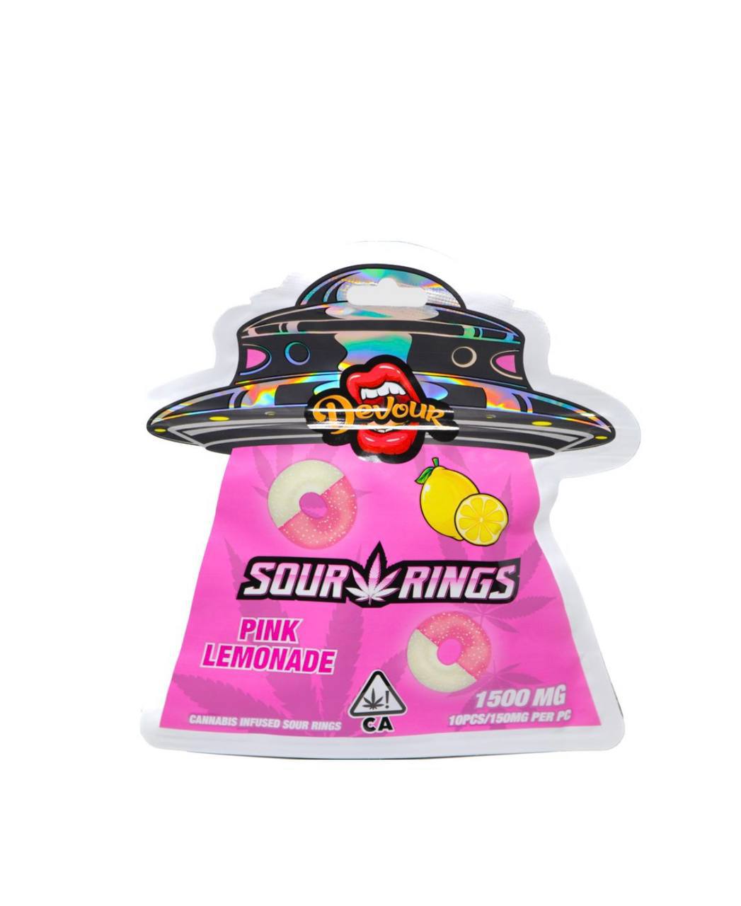 #Devour1511 :Sour & Ring (1500 MG) Pink Lemonade