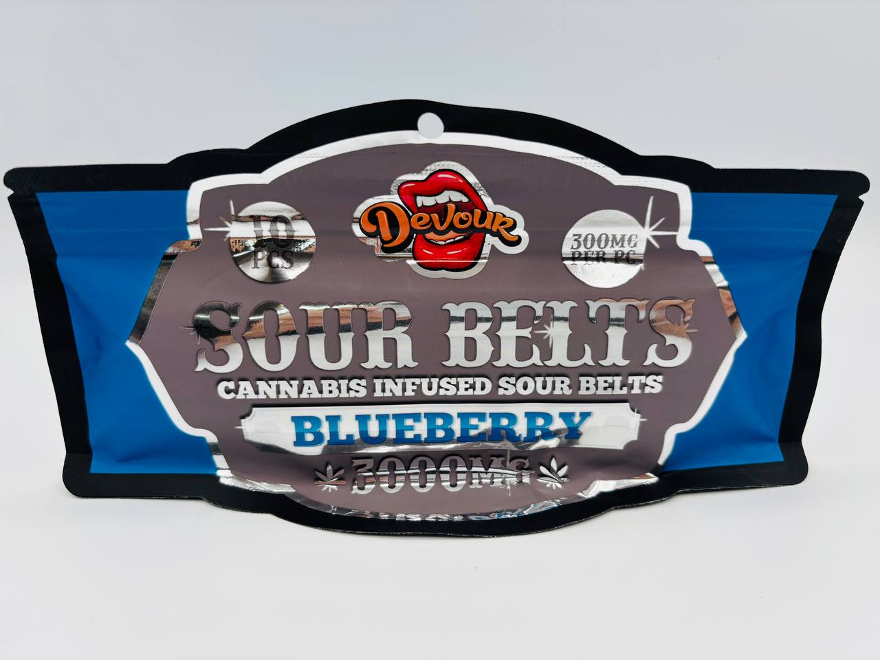 #Devour3044 -Sour Belts (3000 MG) Blueberry