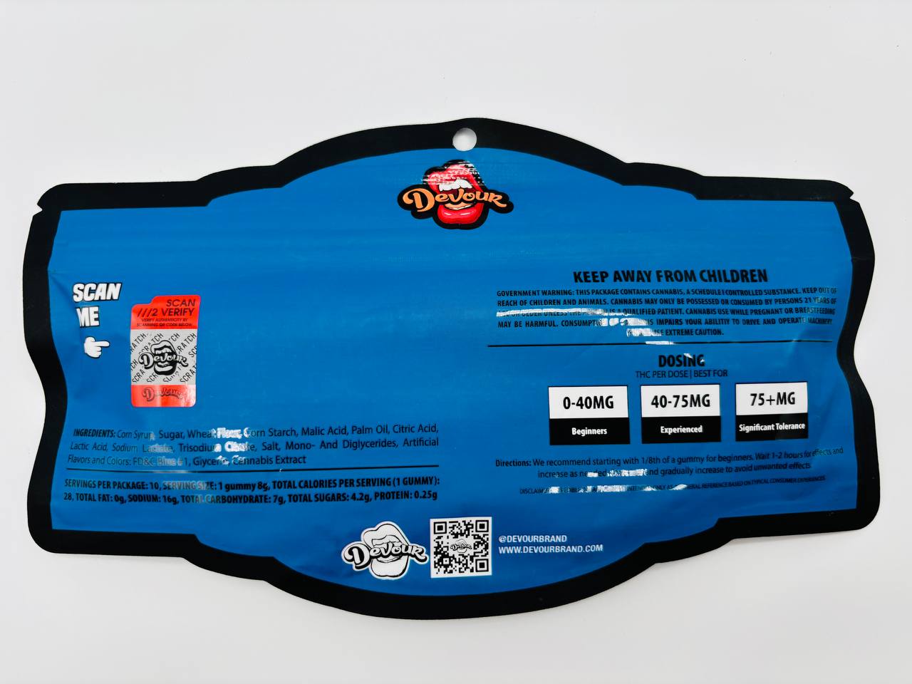 #Devour3044 -Sour Belts (3000 MG) Blueberry - Image 2