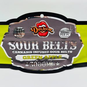 #Devour3000 - Sour Belts (3000 MG) Green apple